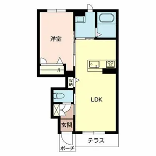 豊永レジデンス【0105号室】の間取り