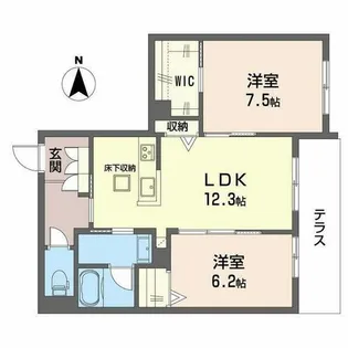 SEAVE夙川【0106号室】の間取り