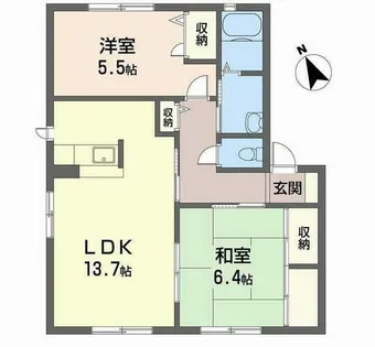 メゾンサンライズ【B102号室】の間取り