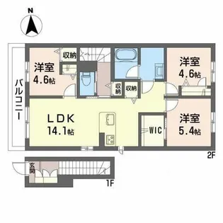 ShaMaison Grass【0201号室】の間取り