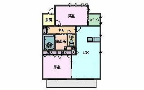 和歌浦ガーデンテラス【0101号室】の間取り