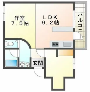 神陵台厚生年金住宅5号棟【3階】の間取り