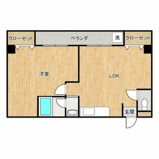 エムプリス上町【4階】の間取り