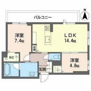 シャーメゾン国府宮駅前【0101号室】の間取り