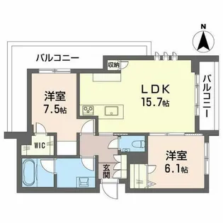 シャーメゾン国府宮駅前【0301号室】の間取り