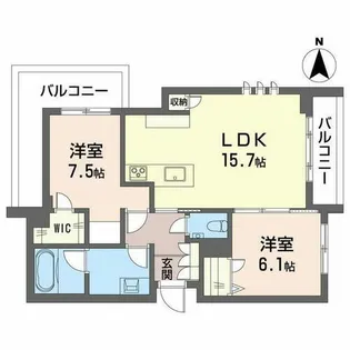 シャーメゾン国府宮駅前【0401号室】の間取り