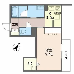 クリザンテーム【0101号室】の間取り
