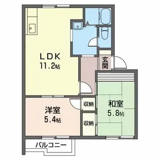 ファミールカーサ【1階】の間取り