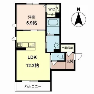 メゾン・ド・ビアンカ【2階】の間取り