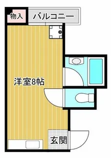 コーポイン長居B棟【3階】の間取り