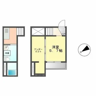 クレアンジュスズ(Creanjyu suzu)【105号室】の間取り