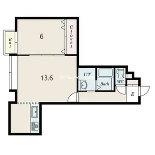 北海道札幌市手稲区富丘二条4丁目【アパート】の間取り