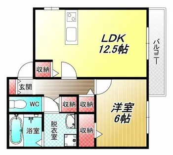 ボンボヌール【1階】の間取り