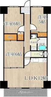 サンファースト京橋【7階】の間取り