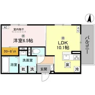 GRAMM西伊達【1階】の間取り