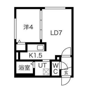 ラフィーネ栄町【5階】の間取り