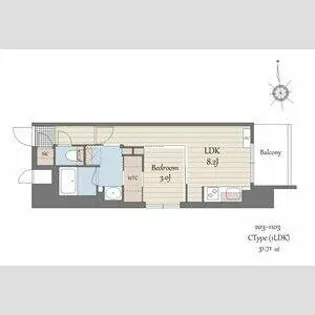 S-RESIDENCE天満橋ar【3階】の間取り