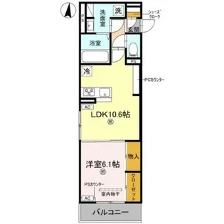 GRAMM西伊達【2階】の間取り