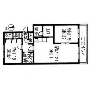 ルブランプルミエ【4階】の間取り