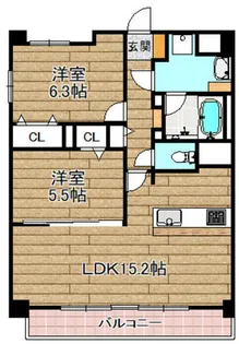 ネオコート上土室【3階】の間取り