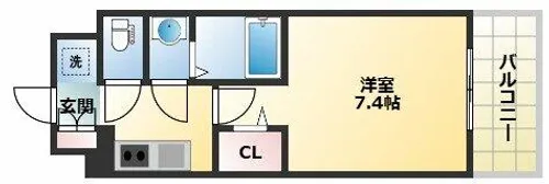 フォーリアライズ天王寺ヴァロール【10階】の間取り
