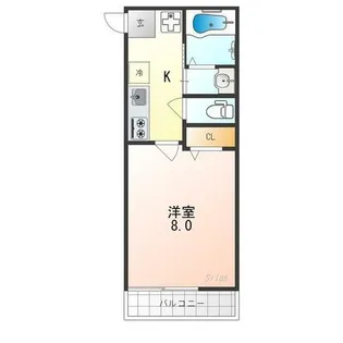 アークリード千本今出川【4階】の間取り