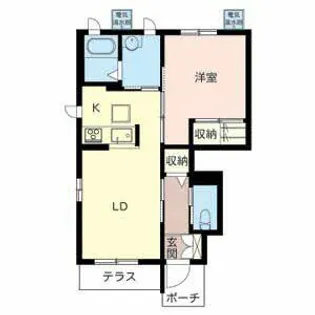 シャーメゾン フルール【0101号室】の間取り