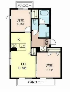 シャーメゾン アウラ【0202号室】の間取り