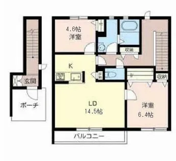 COMETOIII B棟【0202号室】の間取り