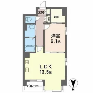 First Maison 白山【0203号室】の間取り