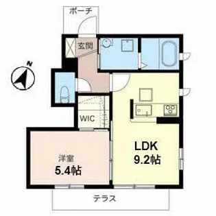 リバーシャトーなかもず【0101号室】の間取り