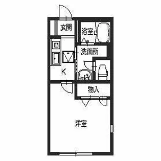 クオーレ千里【0101号室】の間取り