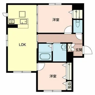 シェソワ【0103号室】の間取り