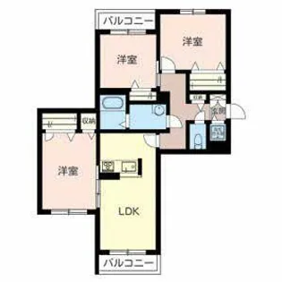 シャーメゾン伏見桂川【0203号室】の間取り