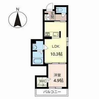 シャーメゾン西大路【0402号室】の間取り