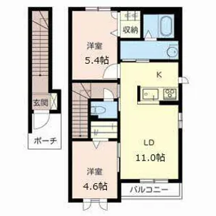 シャーメゾン鈴蘭台B【B003号室】の間取り