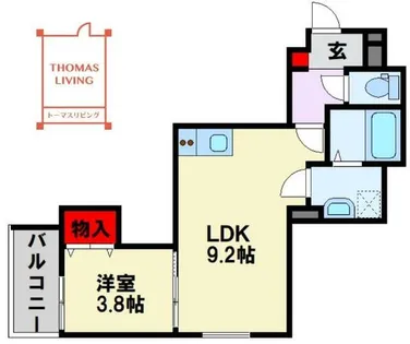Crecia中二十町【302号室】の間取り