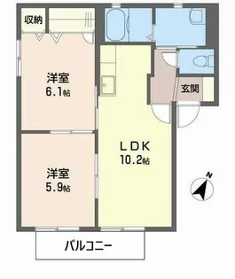 ハル・フォーレI・II【1階】の間取り