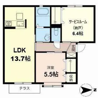 シャルム メゾン【0103号室】の間取り