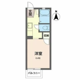 ラポール渚B棟【0203号室】の間取り