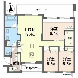 ShaMaison VentColline【0305号室】の間取り