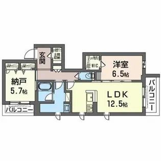 シャルマン山坂【0205号室】の間取り