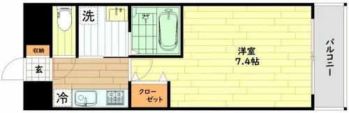 BROAD 新うめきたRESIDENCE【11階】の間取り