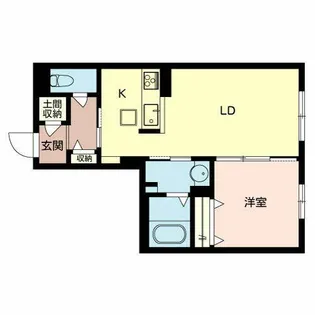 エスト ラフィーネ 香里園【0103号室】の間取り