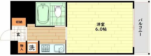 スペランツア出雲天満橋【4階】の間取り