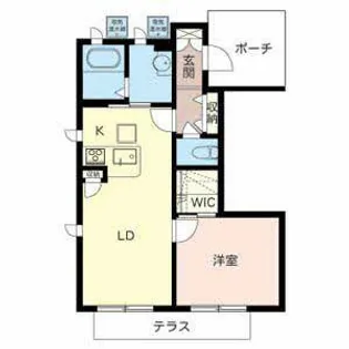 ラポール【0103号室】の間取り