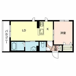シャーメゾン シュクル緑橋【0201号室】の間取り