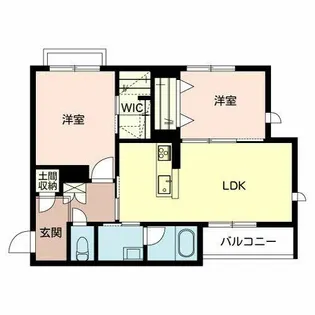 シャーメゾン山紫楼【0201号室】の間取り