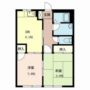 プレミール小倉【0101号室】の間取り