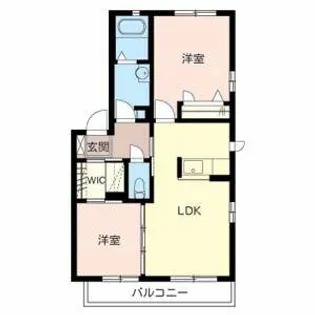 メゾン萩原【0201号室】の間取り